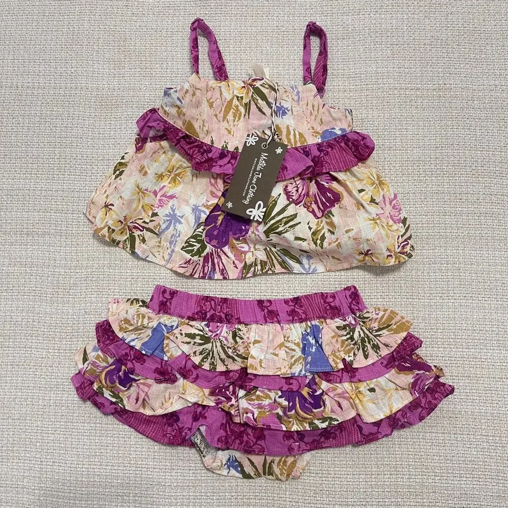 Matilda Jane Floral‎ 2 Piece Set Outfit NWT 6-12 Months